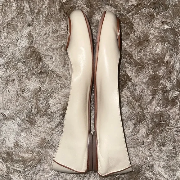 Two pairs of Tory Burch Ballet Flats. Dusted Pink and Cream. - Picture 7 of 10